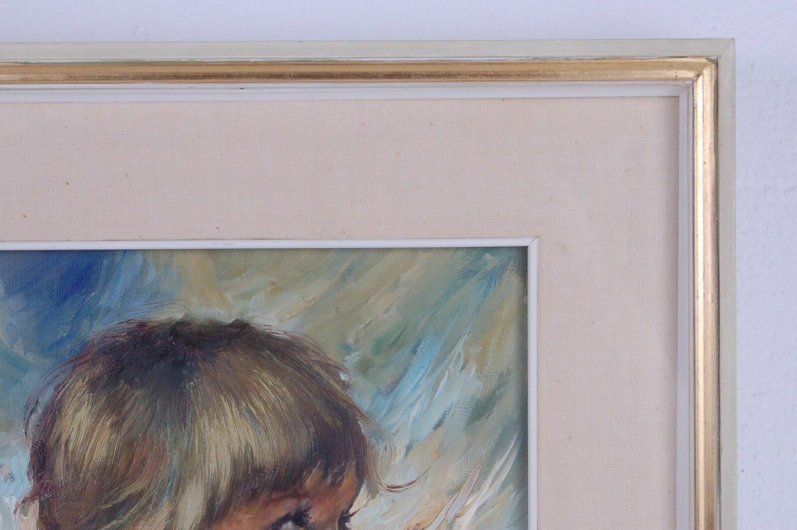 Nino Salvadori Esposito Painting, Oil Painting On Canvas. With Frame photo vinterior