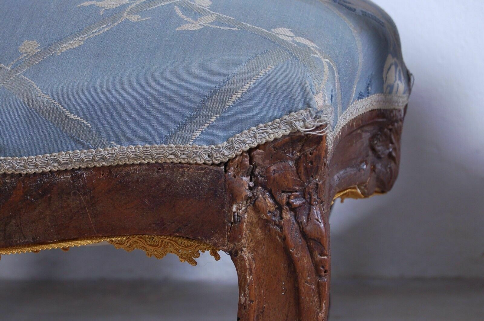 photo furniture Pair Of Armchairs From The Late 19th Century In Antique Walnut Wood. Antique Bedroom Armchair Chair