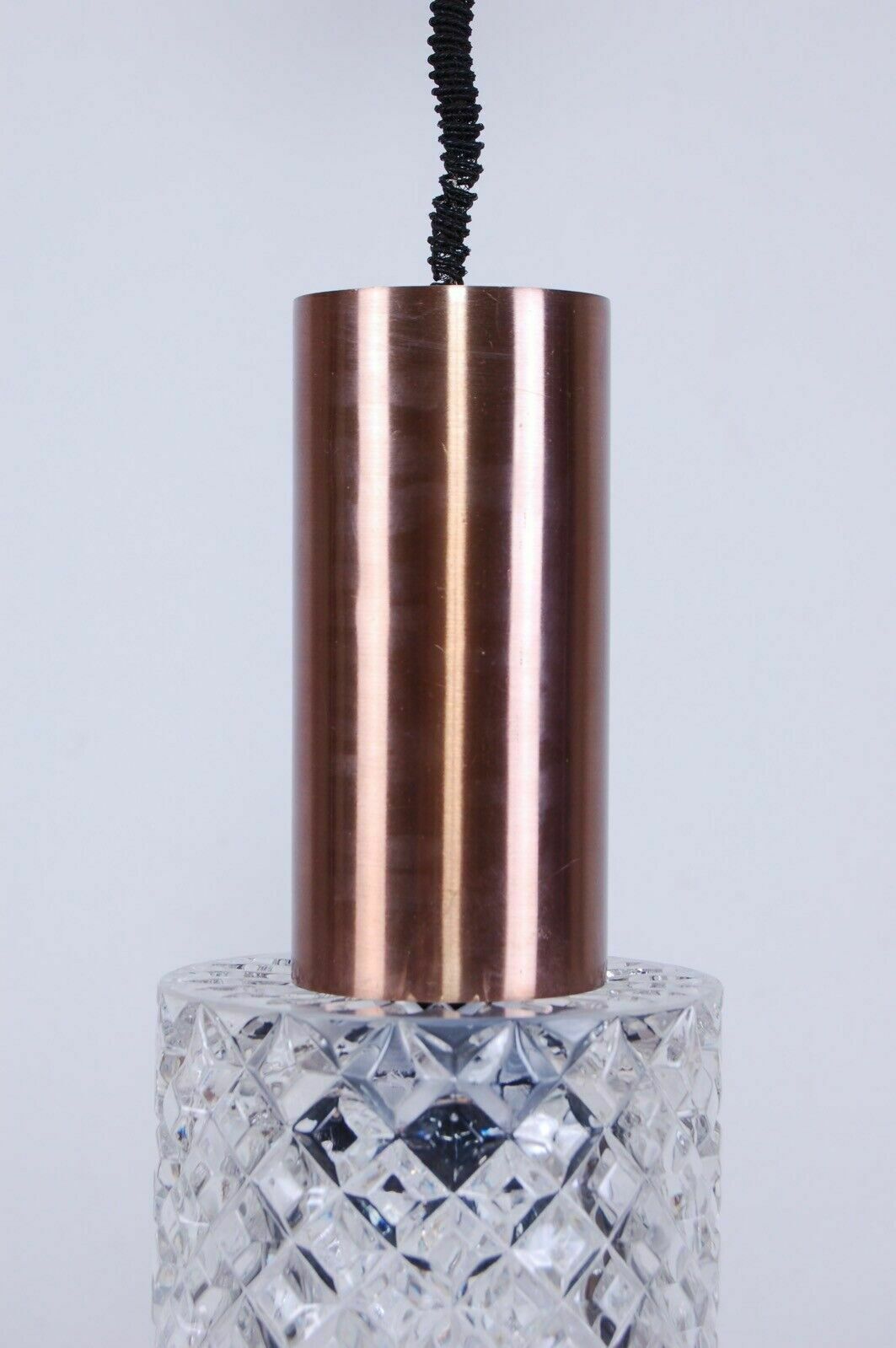 Chandelier From The 60s, In Aluminum And Worked Glass. photo Lighting