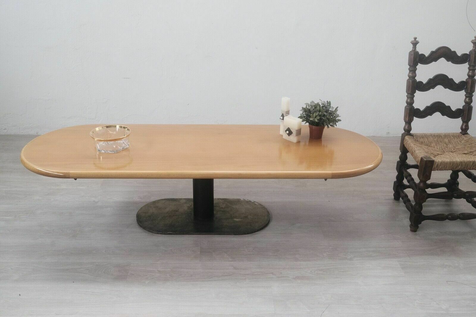 Industrial Coffee Table Large Coffee Table Urban Style Loft Living Design 80s photo Furniture
