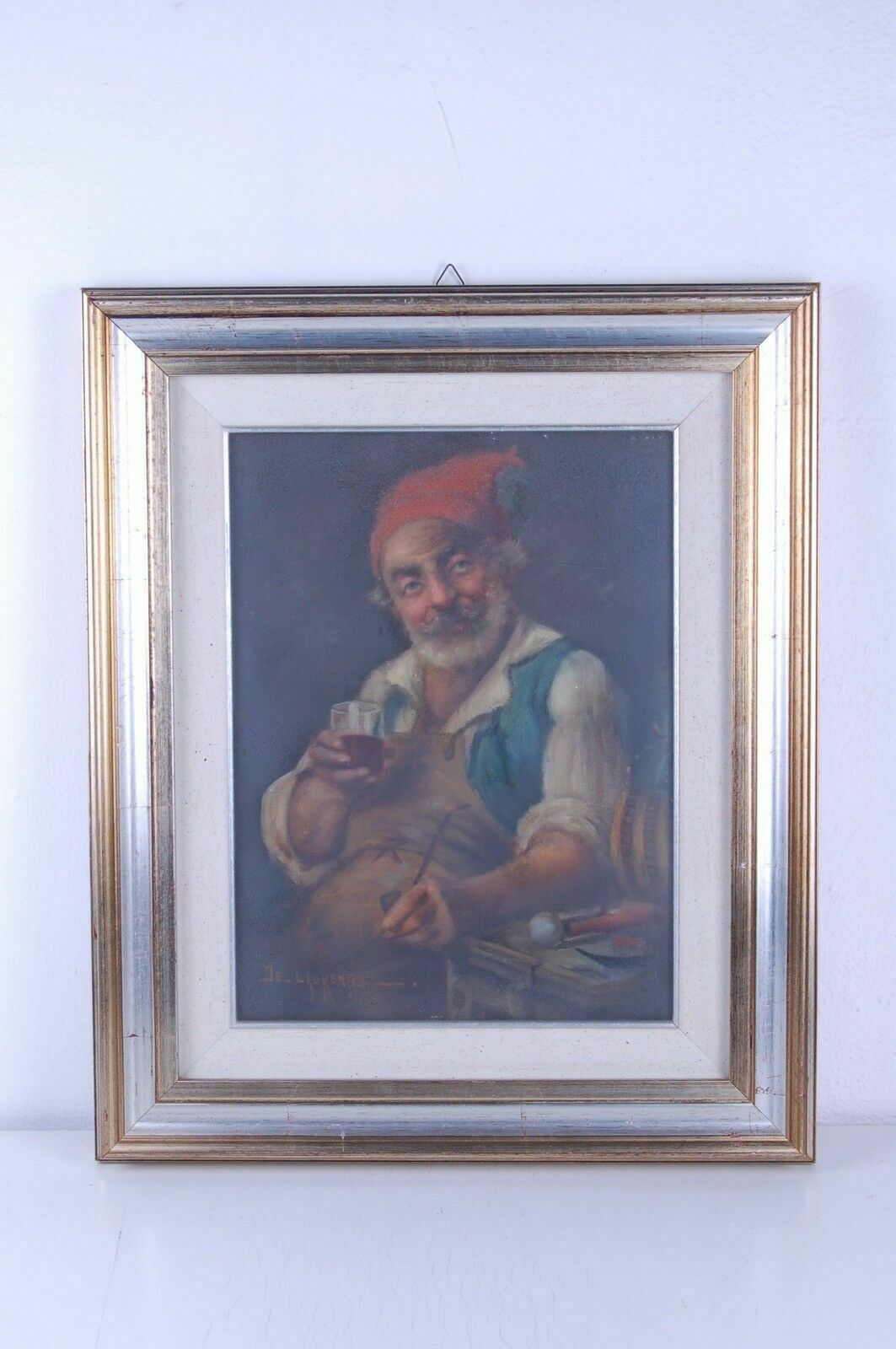 De Laurentis Painting, Oil Painting On Canvas. With Frame photo buy