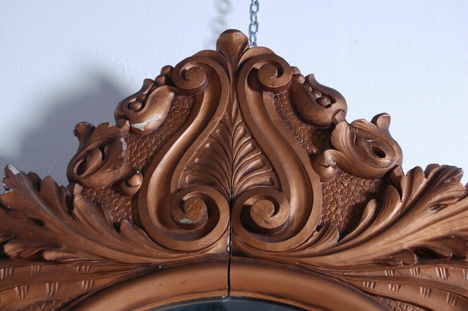 photo furniture Large Mirror, Antique Mirror With Gilded Wooden Frame From The Late 1800s And Early 1900s