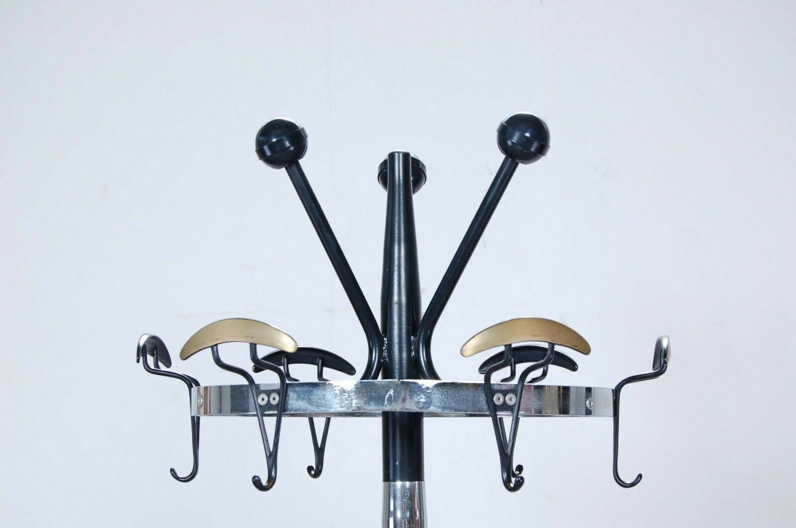 Iron And Steel Coat Stand From The 50s. Vintage Modern Design photo vintage