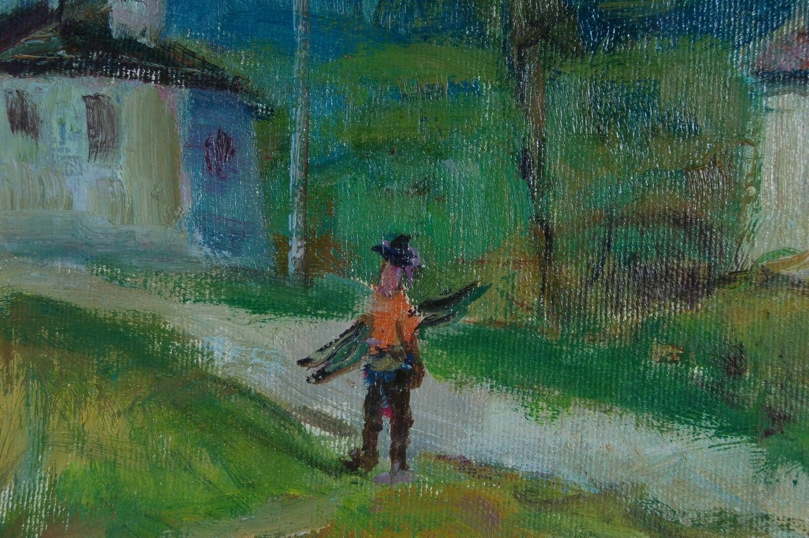 Oil On Canvas By Attilio Rossi Landscape Painting Independent Artist photo 190.0