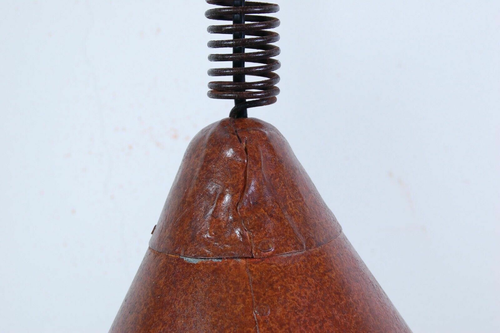 Vintage Chandelier Industrial Design Handcrafted Metal Cone With Holes photo vintage