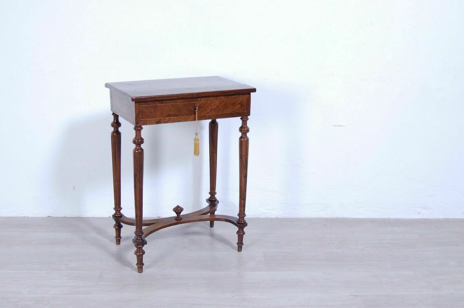 Antique French Briar Inlaid Wood Napoleon III 800 Work Table