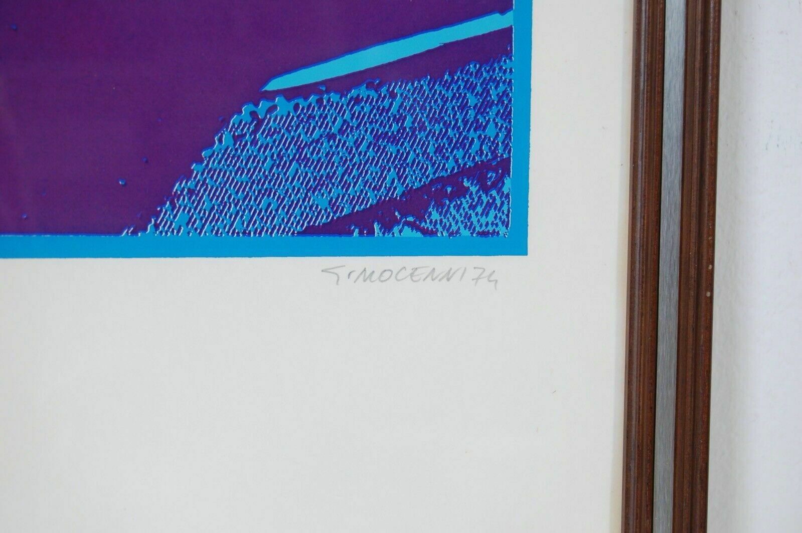 Original Innocenti Gualtiero Woodcut Numbered And Signed By The Author In Blue photo furniture
