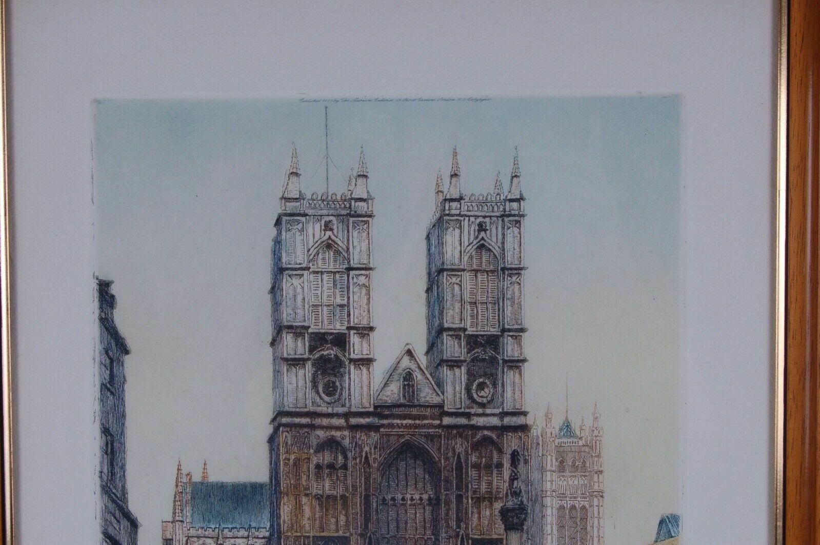 Pair Of Original Etchings, Certified By The Museum Gallery Of London. Edward King photo Art