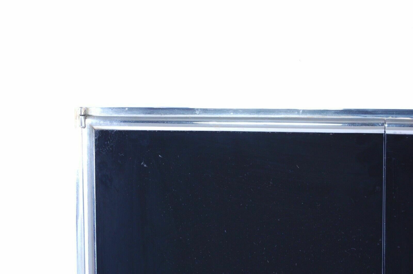 photo buy Bathroom Set In Chromed Metal And Black Opal Glass 40s Ep Milano