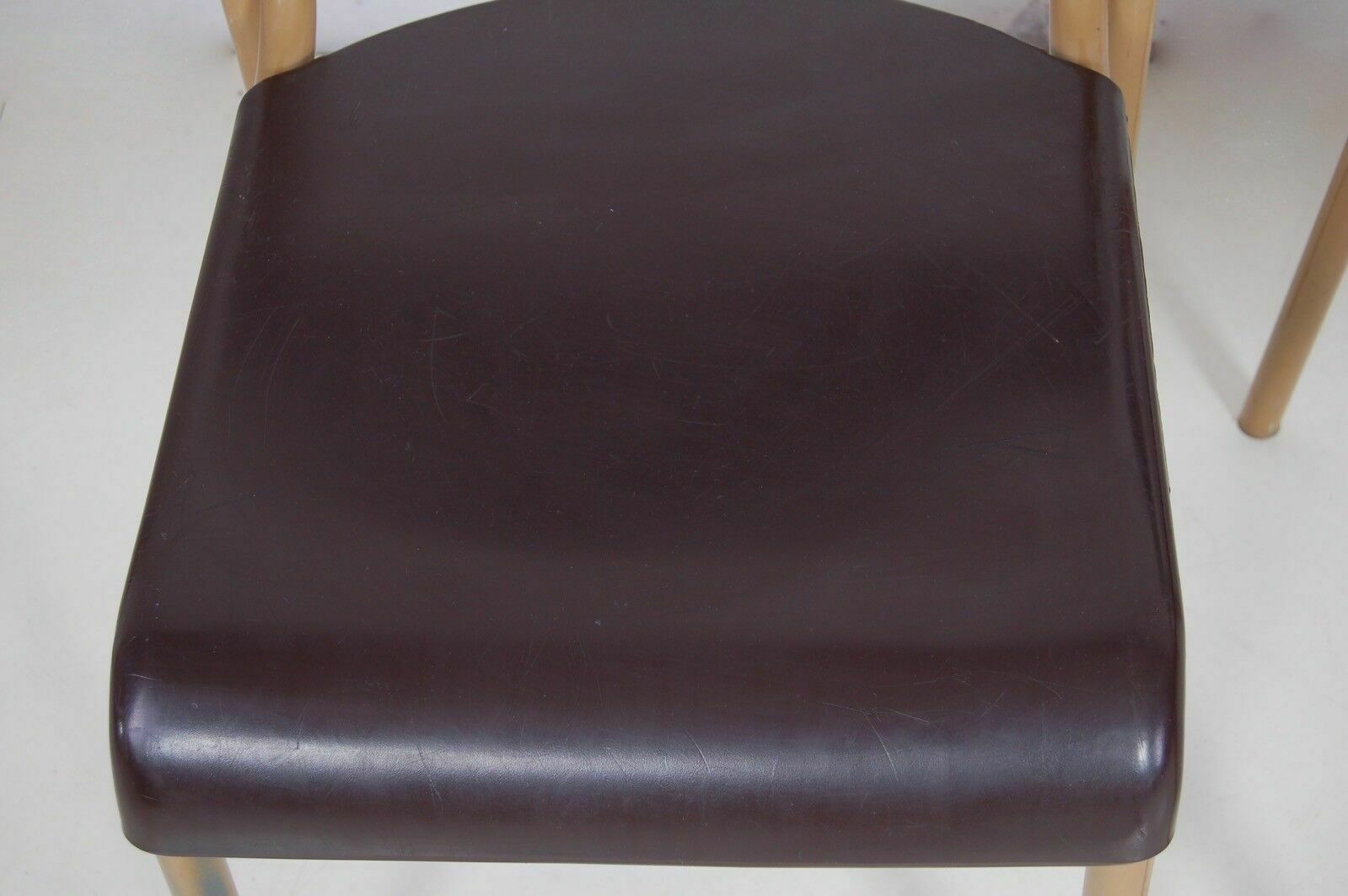 4 Vintage Kindergarten School Chairs In Iron And Plastic. Poles Mod. Dep. Seat 37cm. photo 106.0