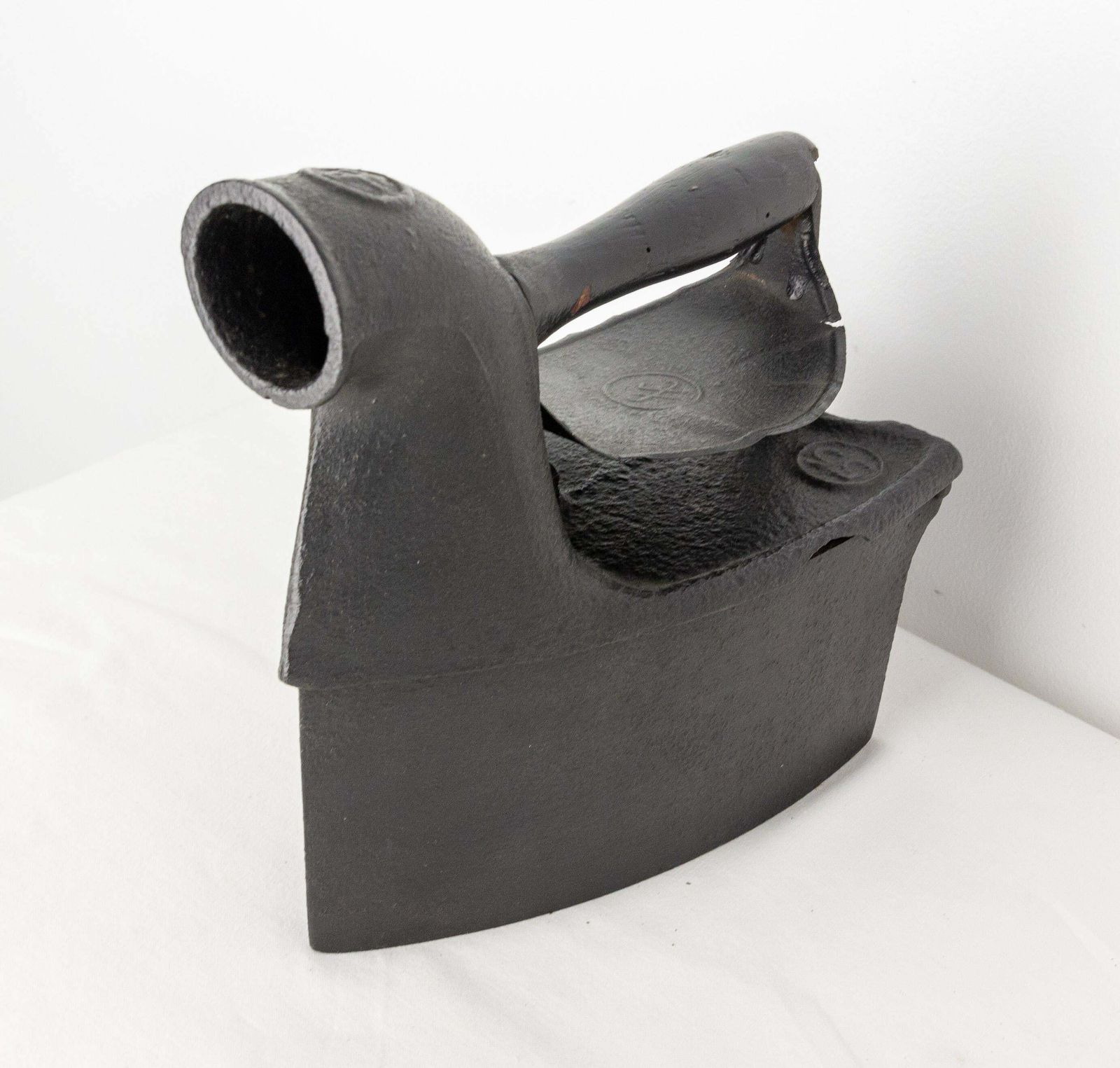 Antique Braise Cast Iron Flat Press Laundry Trivet, France, 19th Century photo 314.0
