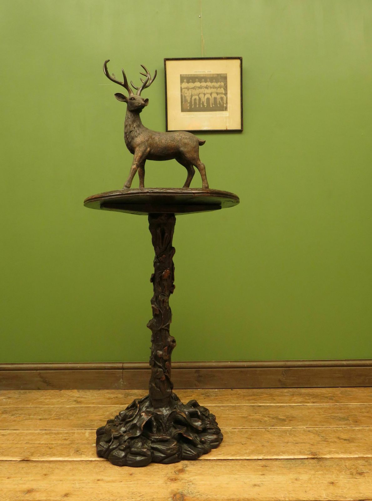 Carved Antique Black Forest Table In The Style Of Matthew & Willem Horrix