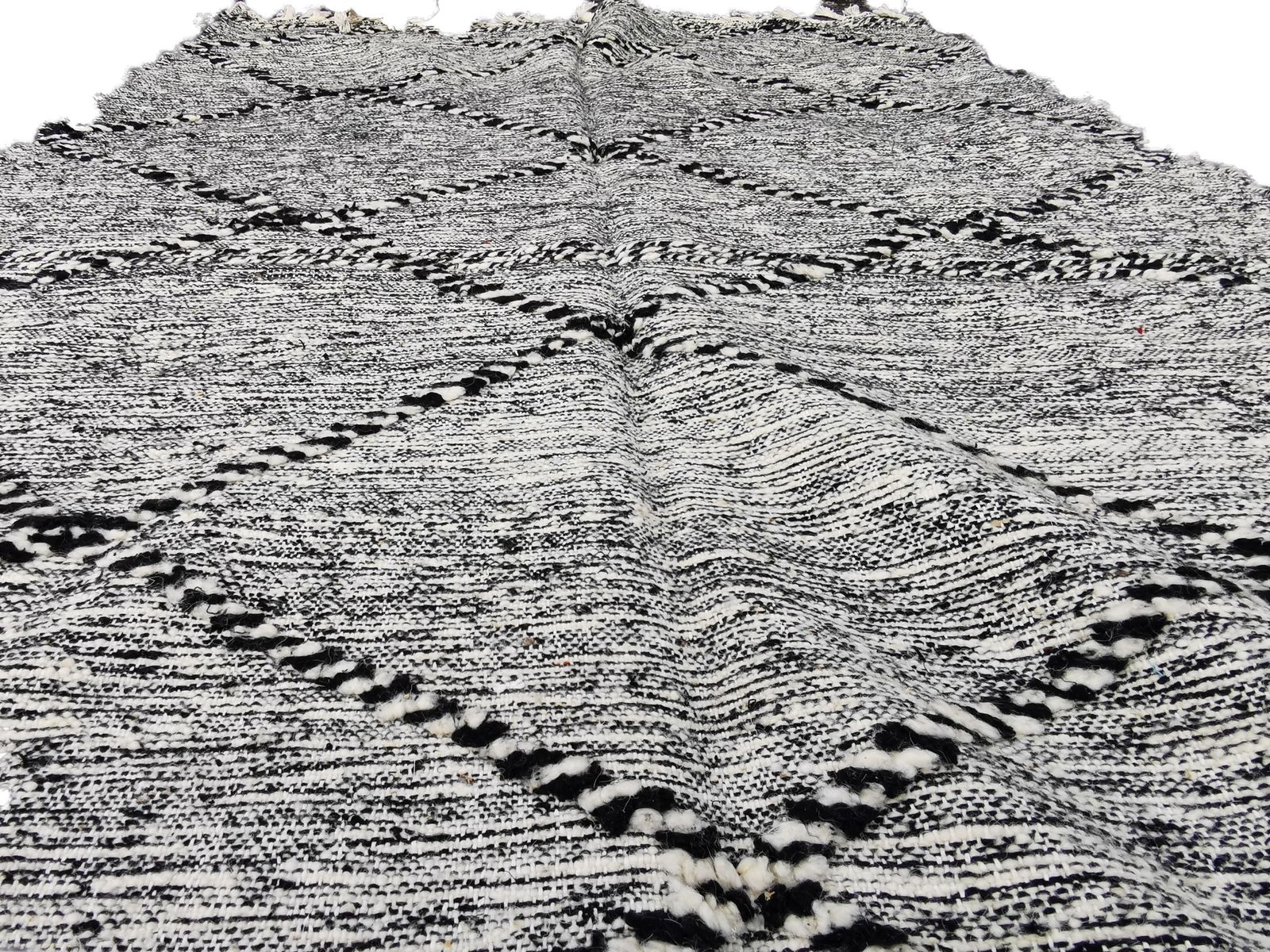 Uk Based, No Custom Fee/ Handmade Grey Moroccan Berber Rug. Camel Wool Carpet 243x140cm photo vinterior