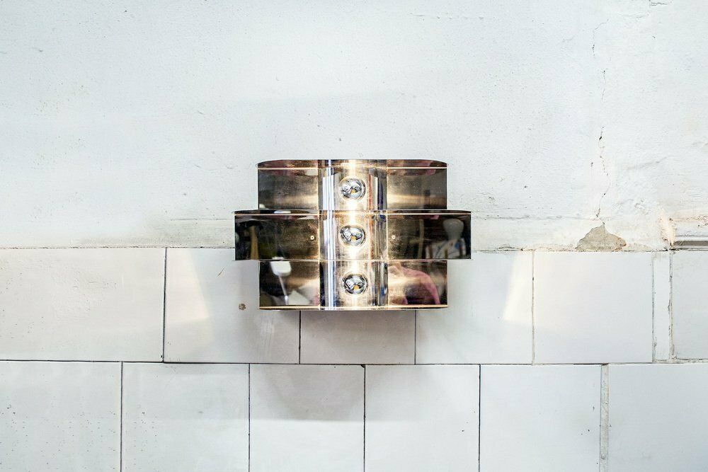 Drielamps Wandlamp Van Luci Italia, Jaren 1970 photo for sale