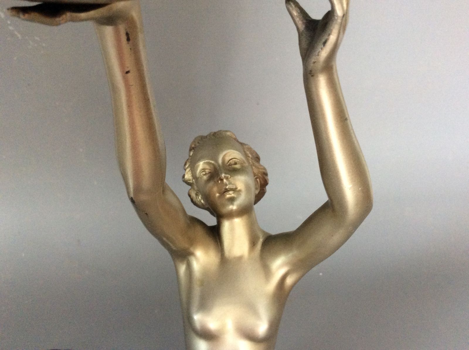 Lighting Art Deco Lady Lamp C1925 photo