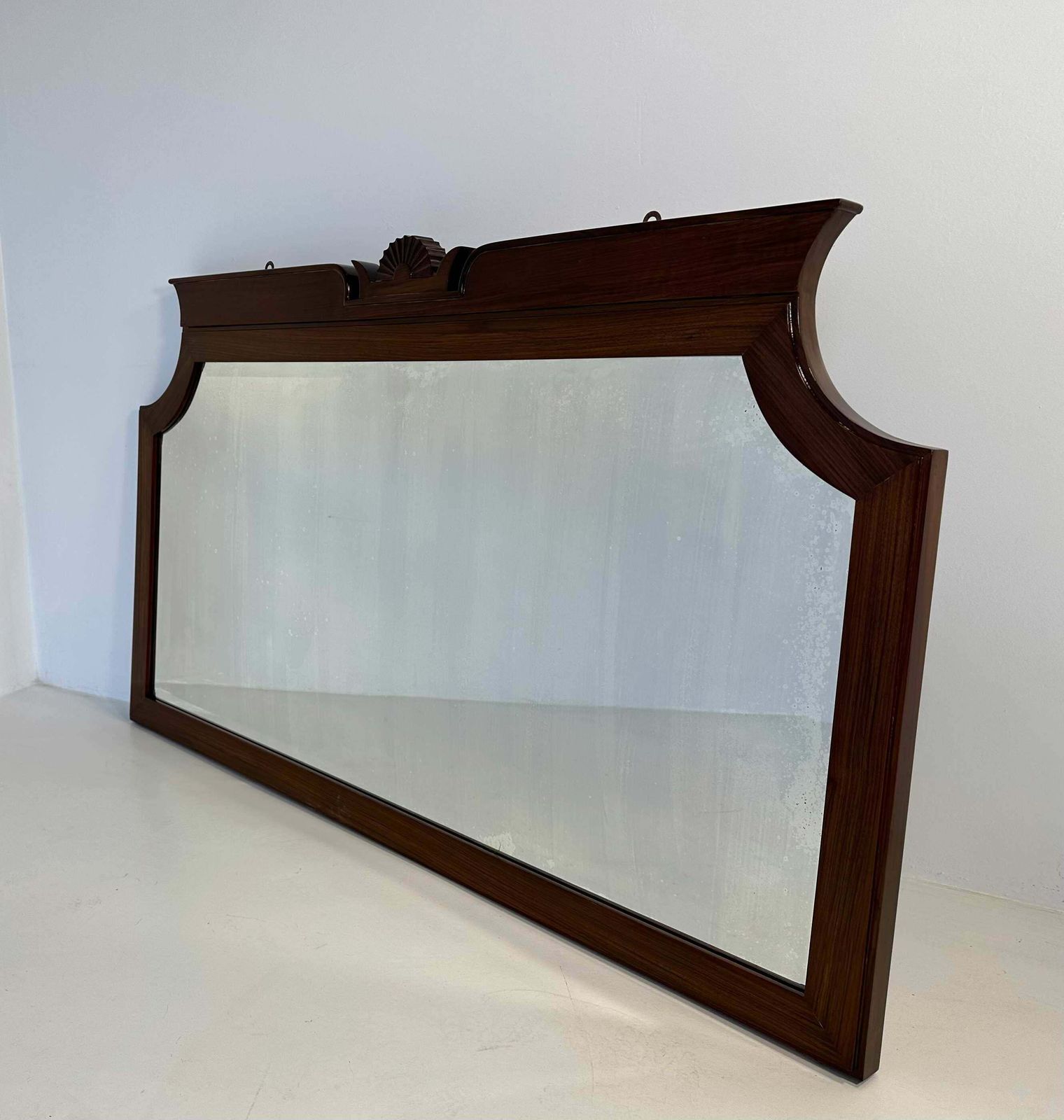 Italian Walnut Mirror By Gio Ponti And L. Brusotti For P. Lietti, 1928