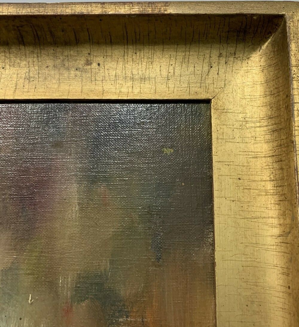 Art Deco French Female Nude Oil On Canvas C1920 30 photo 1064.0