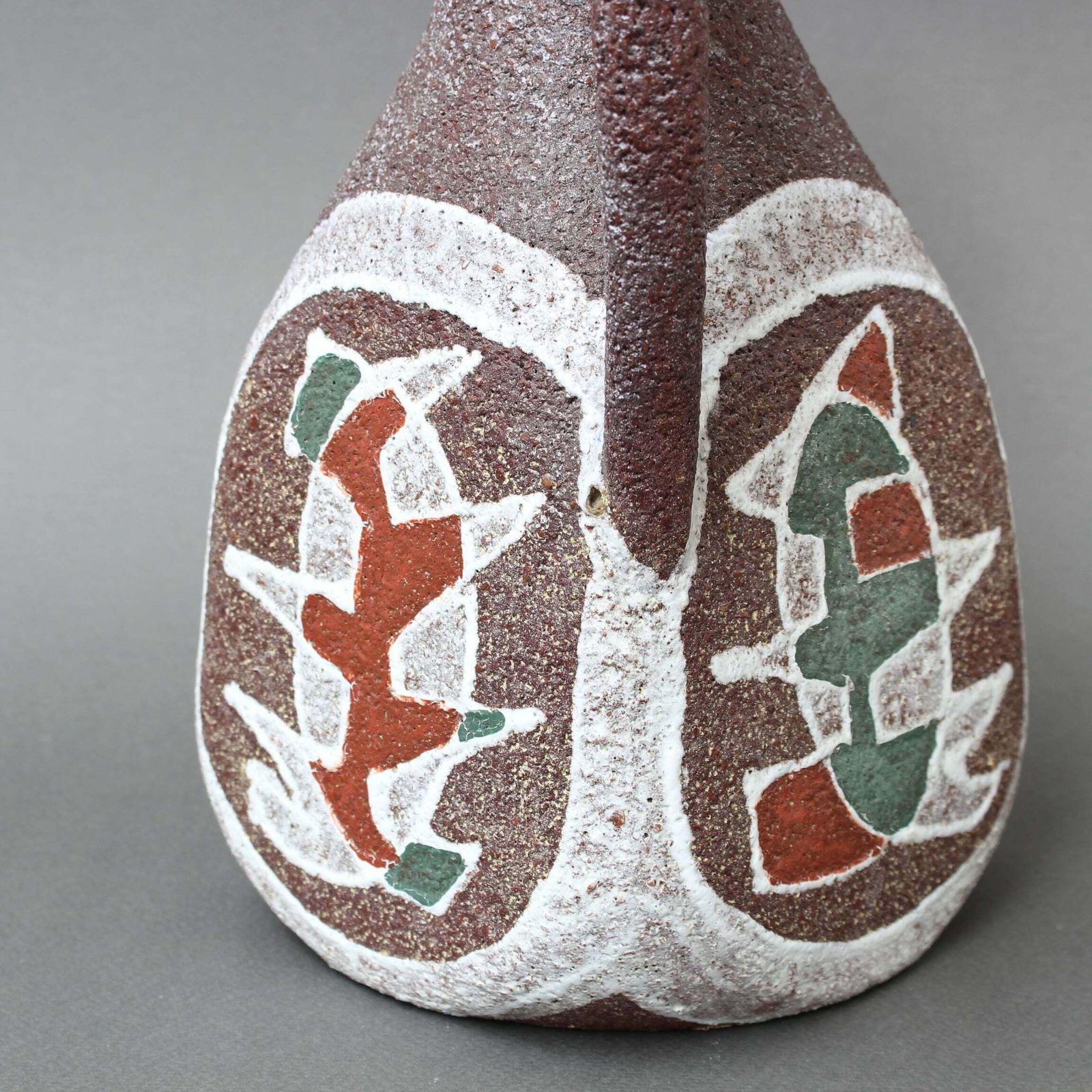 Home Decor Mid Century French Ceramic Vase  Pitcher By Accolay (Circa 1960s) photo