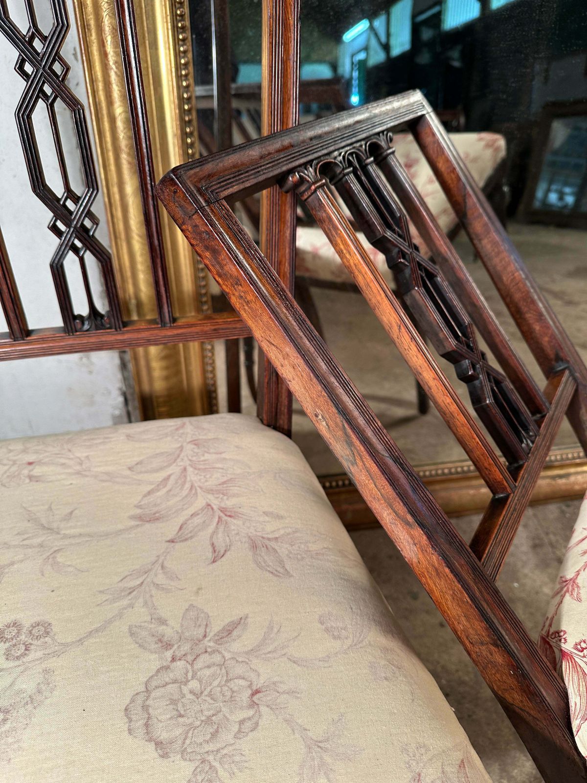 photo buy A Rare Pair Of Antique Regency Chippendale Rosewood Show/Side Chairs By Renowned Cabinet Makers Bertram & Sons Dean St Soho Featured In The Paris Exhi
