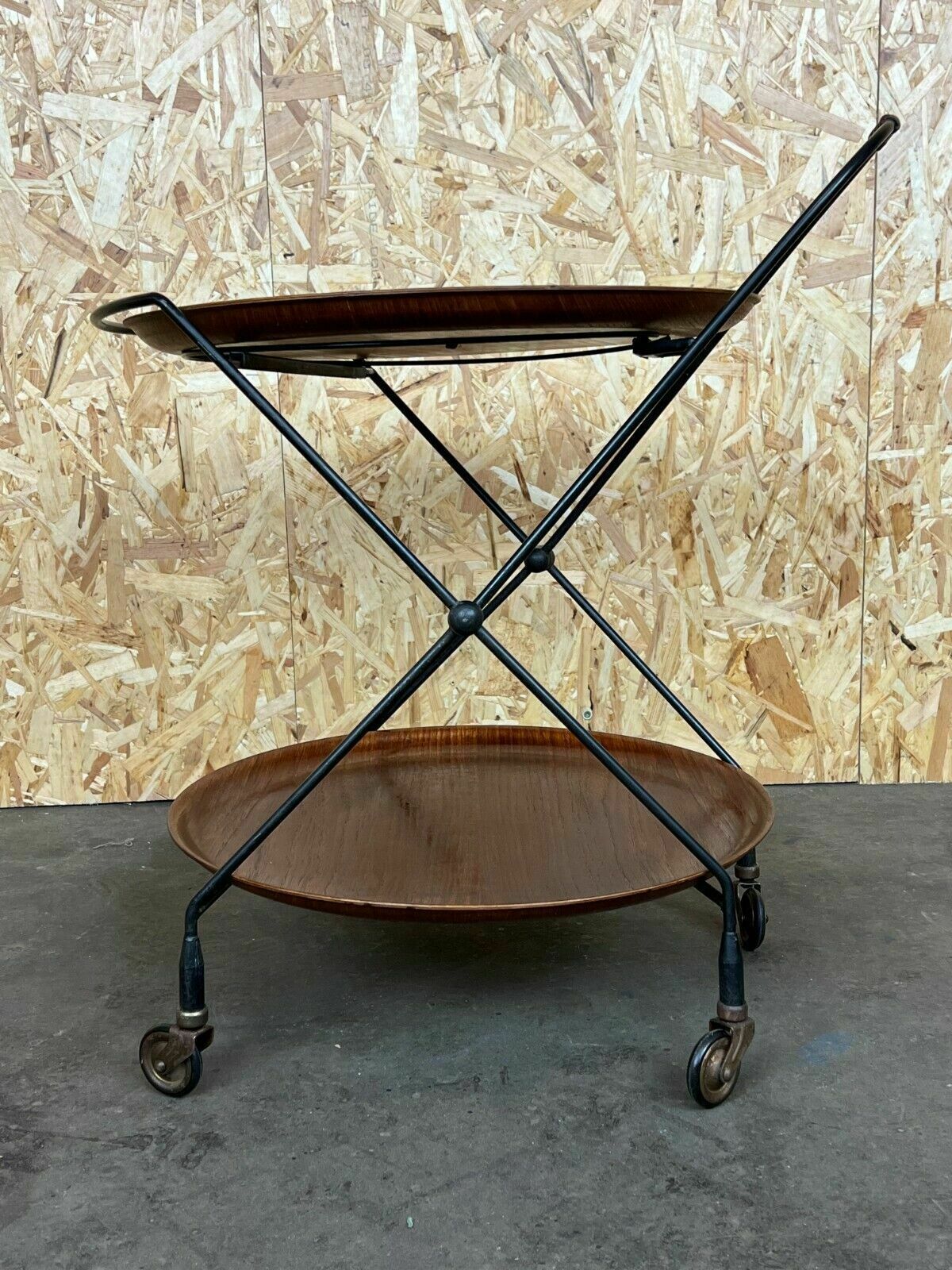photo for sale 60s 70s Teak Serving Trolley Jie Gantofta String Serving Trolley Sweden 60s