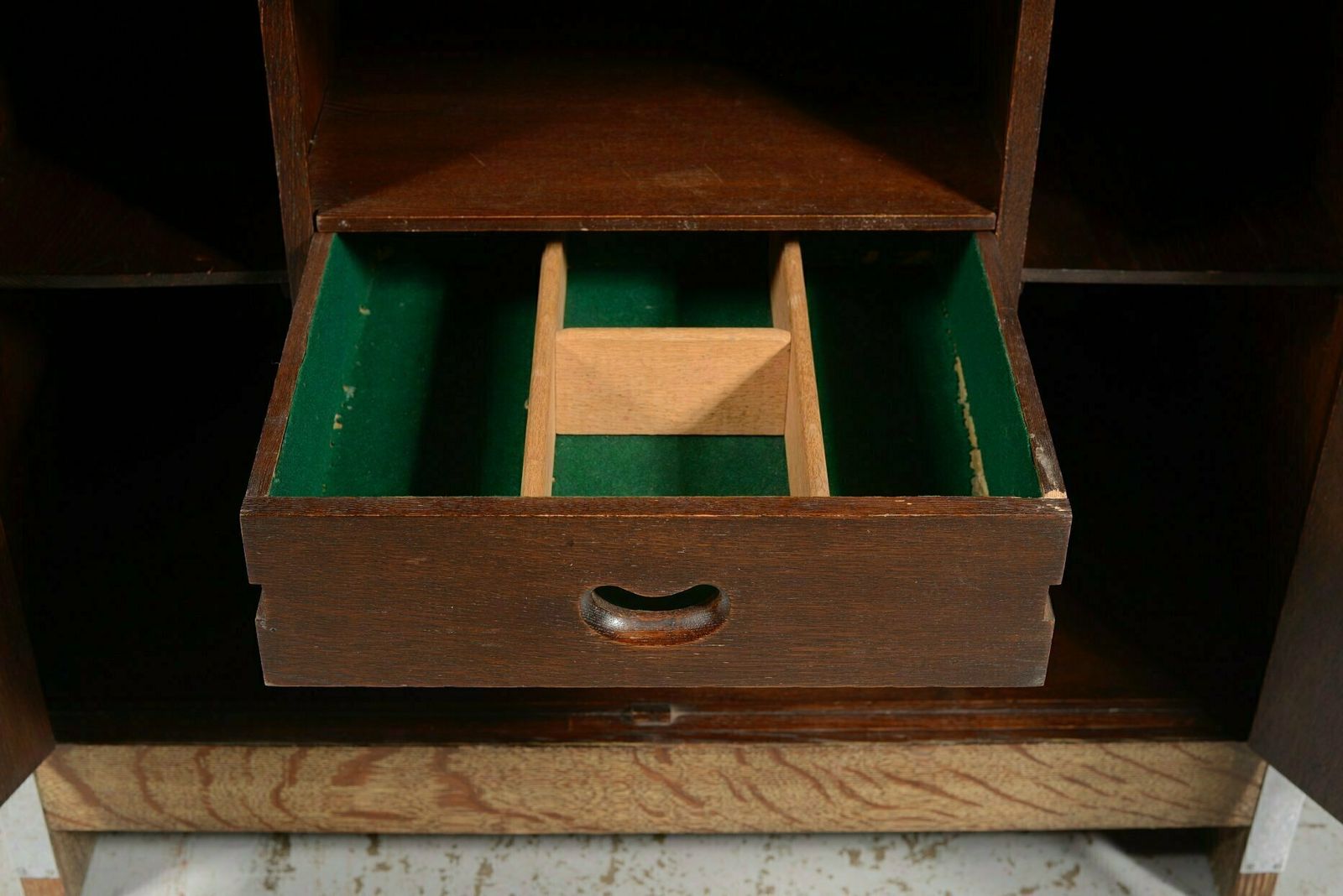 An Art Deco Limed Oak Cocktail Cabinet   C.1930 photo vinterior