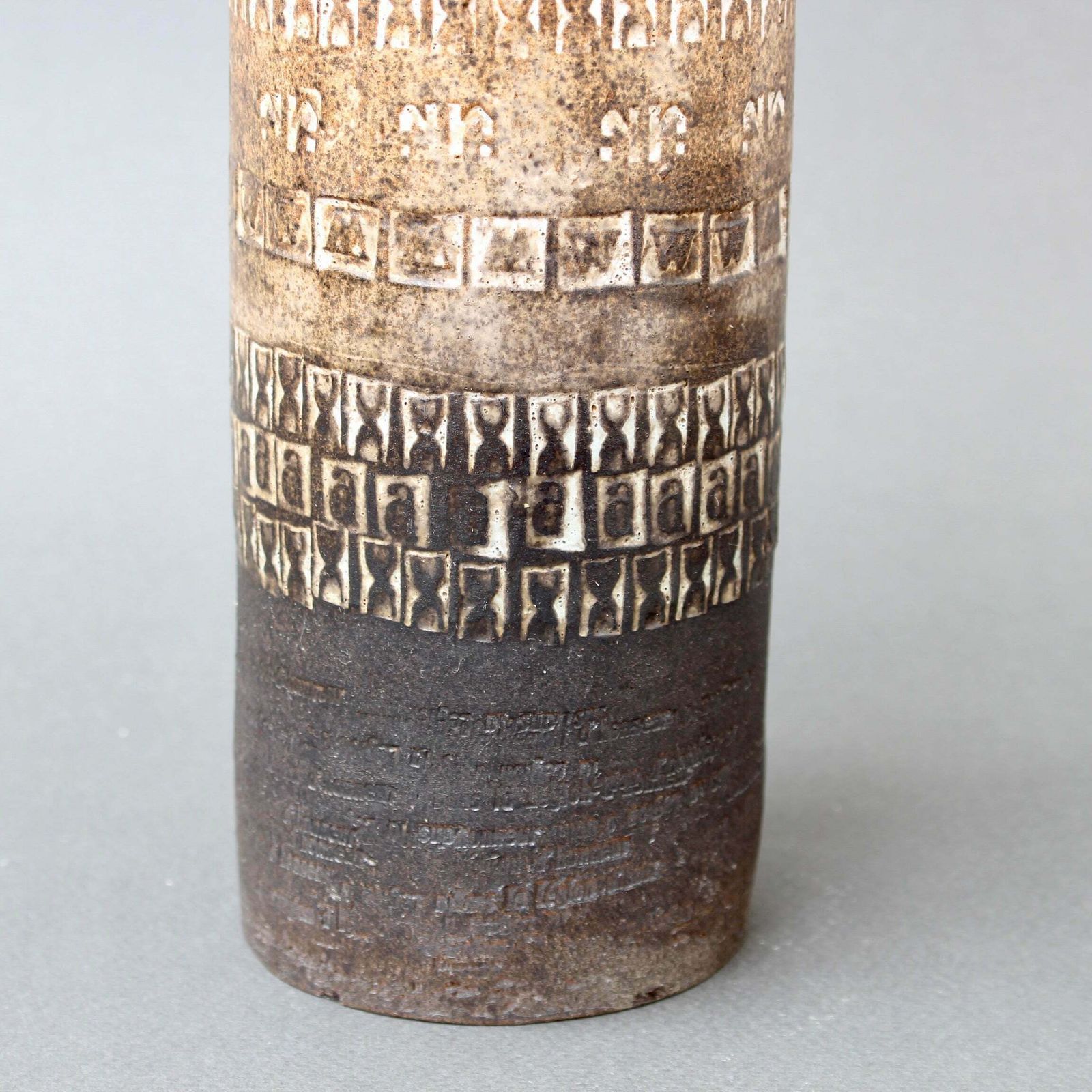 photo for sale Decorative Mid Century Ceramic Flower Vase By Pat Rowland (Circa 1960s)