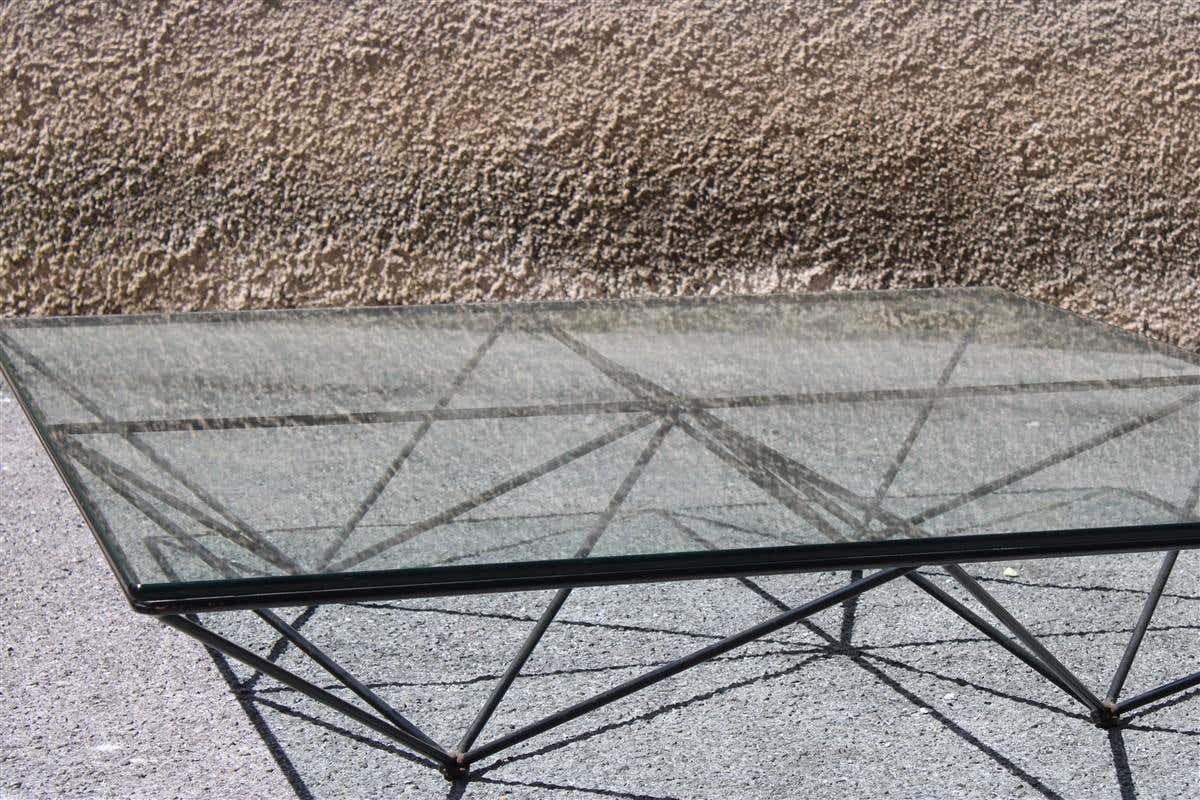 Great Paolo Piva B&B Italian Table Coffee Alanda Design Minimalist 1980 Black photo Furniture