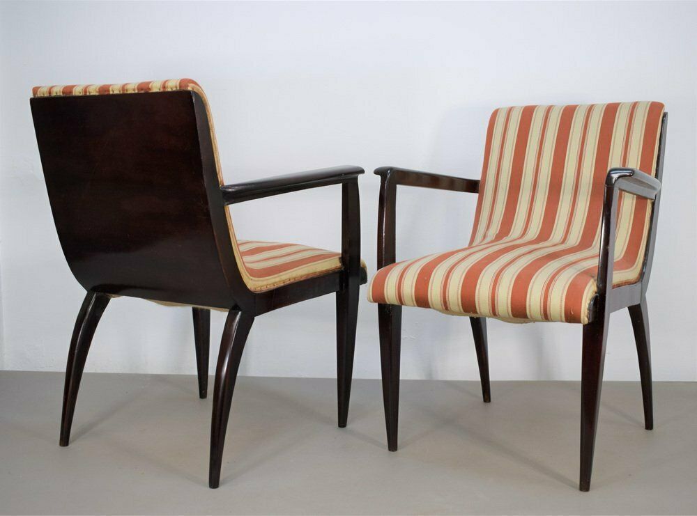 Dining Chairs Attributed To Guglielmo Ulrich, Italy, 1950s, Set Of 2 photo for sale