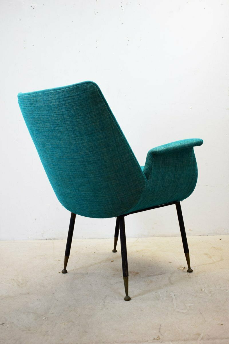 Italian Lounge Chair By Gastone Rinaldi, 1950s photo vinterior