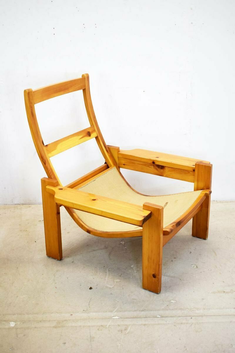 photo vintage Italian Wooden Lounge Chairs 1970s Set Of 2