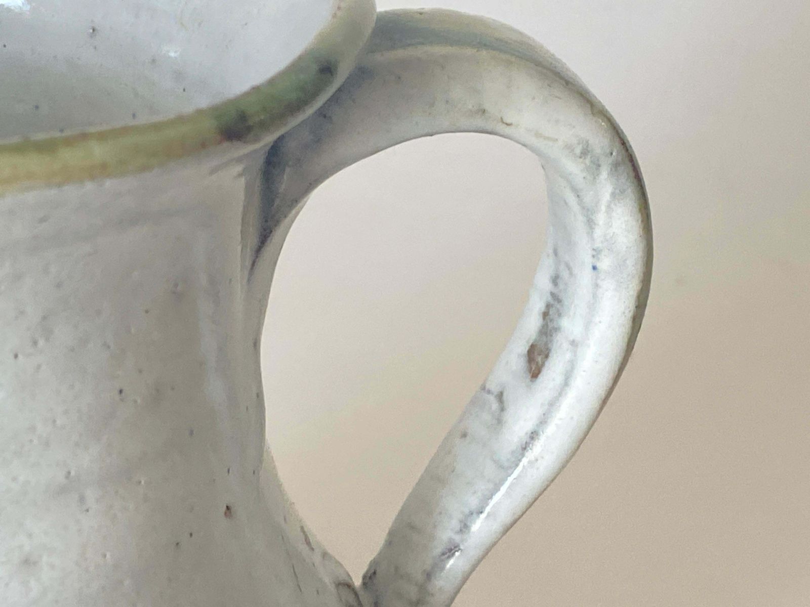 Ceramic Pitcher, In Brown And Black Green, Signed, Vintage, France, 1960 photo 317.0