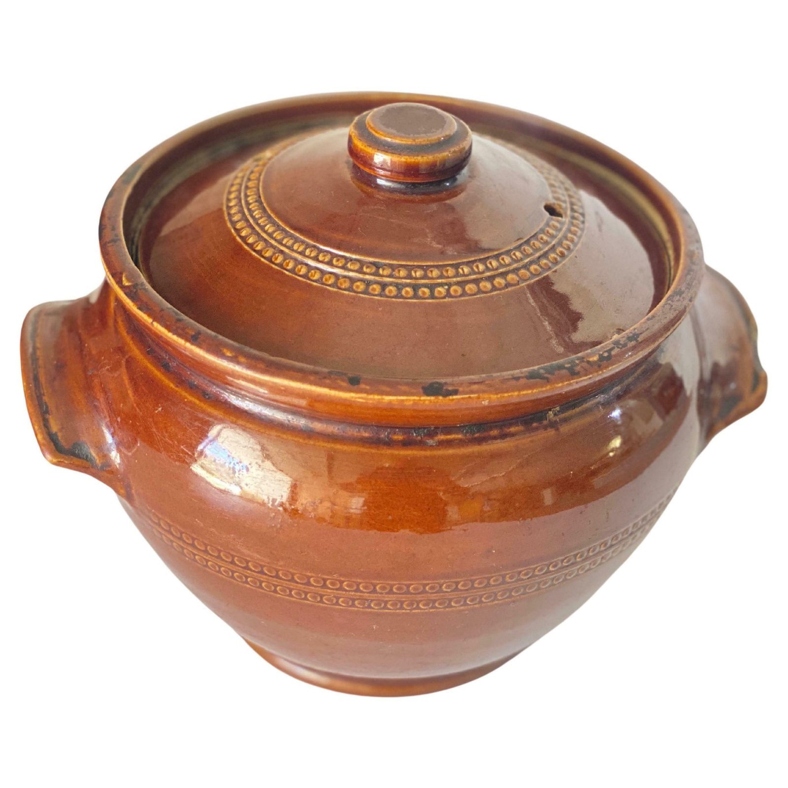Brown Glazed Lidded Stoneware Soupe Tureen England Medium Size, Circa 1950