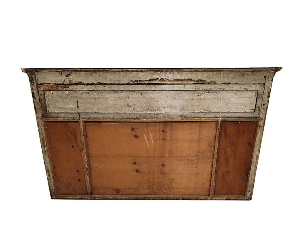 A Very Rare And Fine 19th Century Three Compartmental Giltwood Overmantle Mirror photo Home Decor