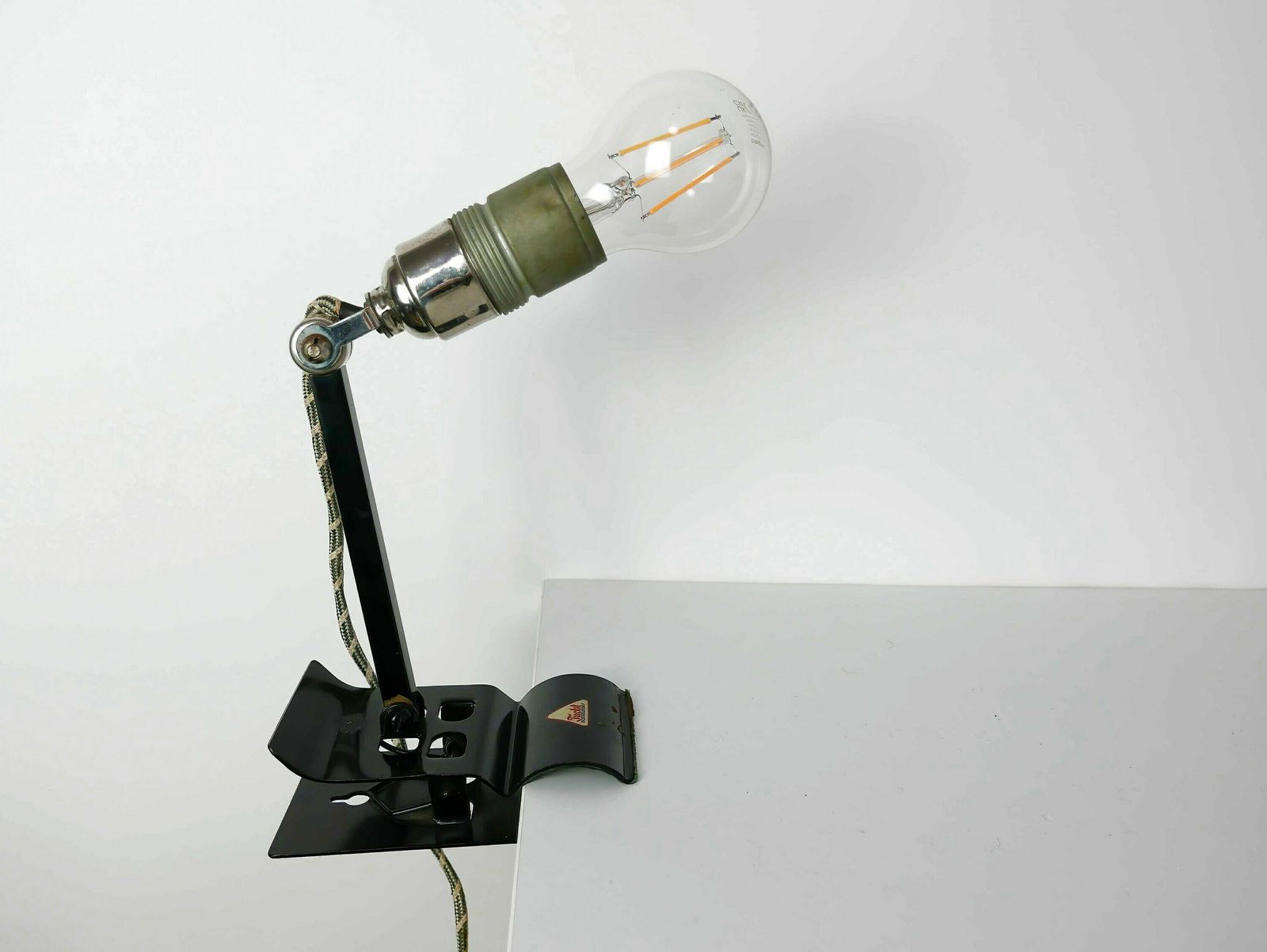 Vintage Industrial Work Lamp Desk Lamp, Desk Clamp Or Free Standing, Germany, 1960's photo for sale