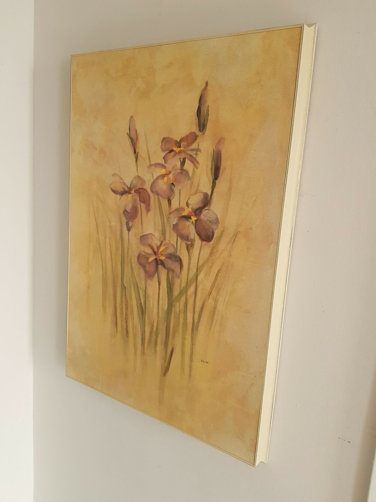 Large, Box Print Of Irises & Poppies photo furniture