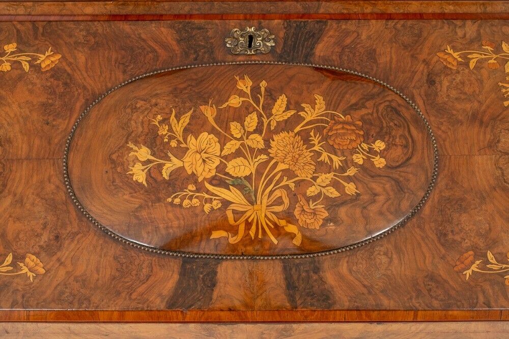 photo for sale Antique French Desk   Walnut Bonheur De Jour 1860