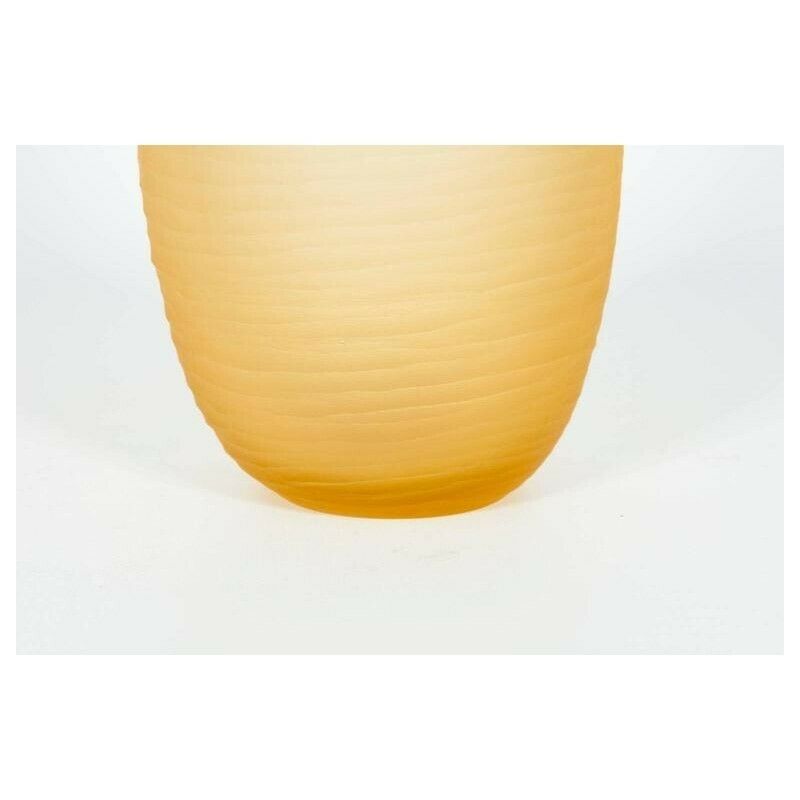 Italian Erotic Sculpture In Blown Murano Glass Light Amber & Blue 1990s photo Home Decor