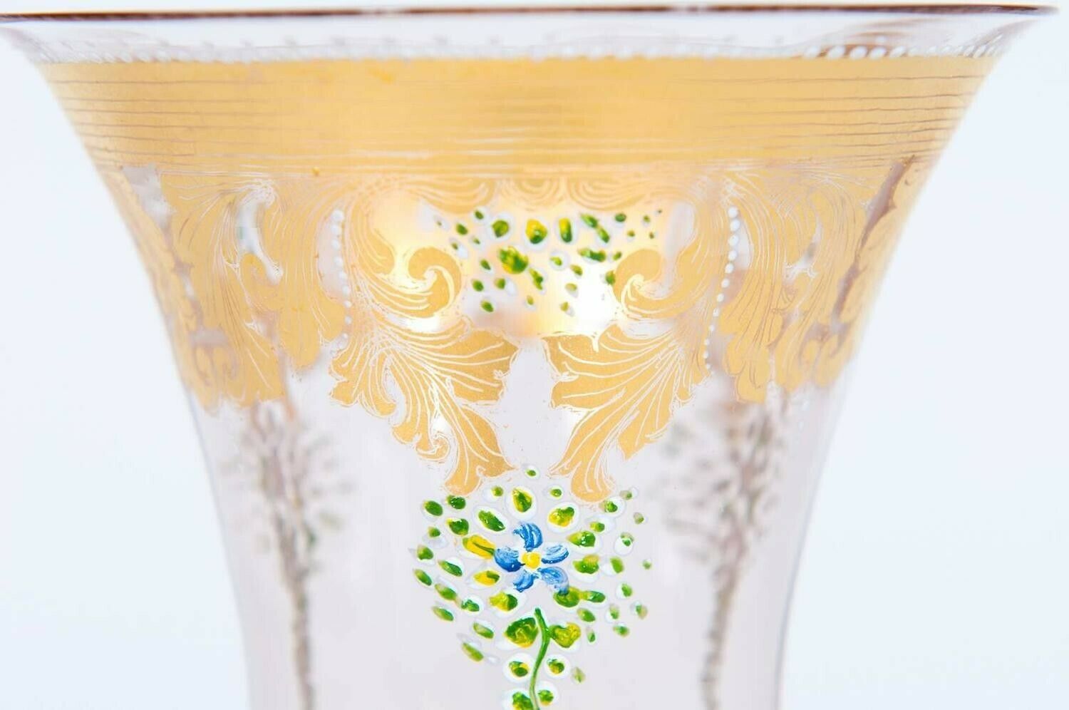 Italian Handblown Goblet In Murano Glass, Circa 1970 photo vinterior