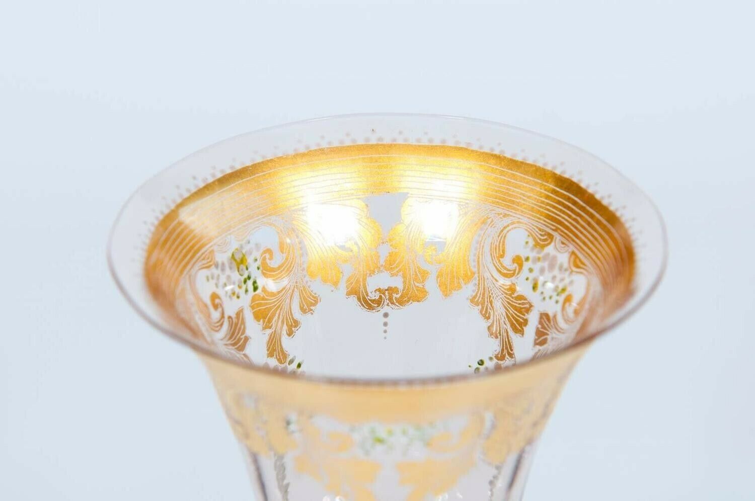 Italian Handblown Goblet In Murano Glass, Circa 1970 photo vintage