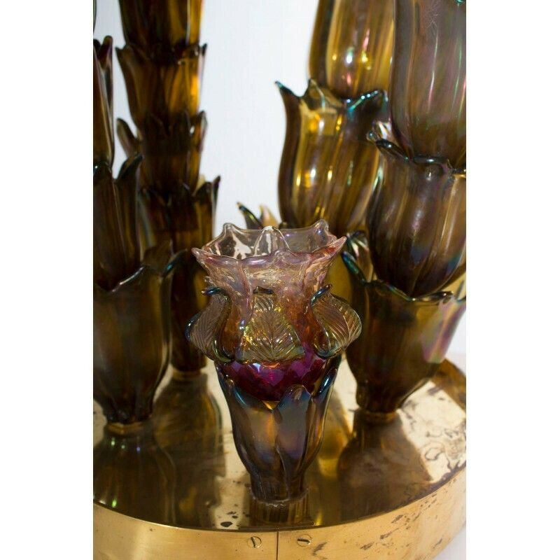 Cactus Floor Lamp Handcrafted In Blown Murano Glass Italy 1950s photo buy