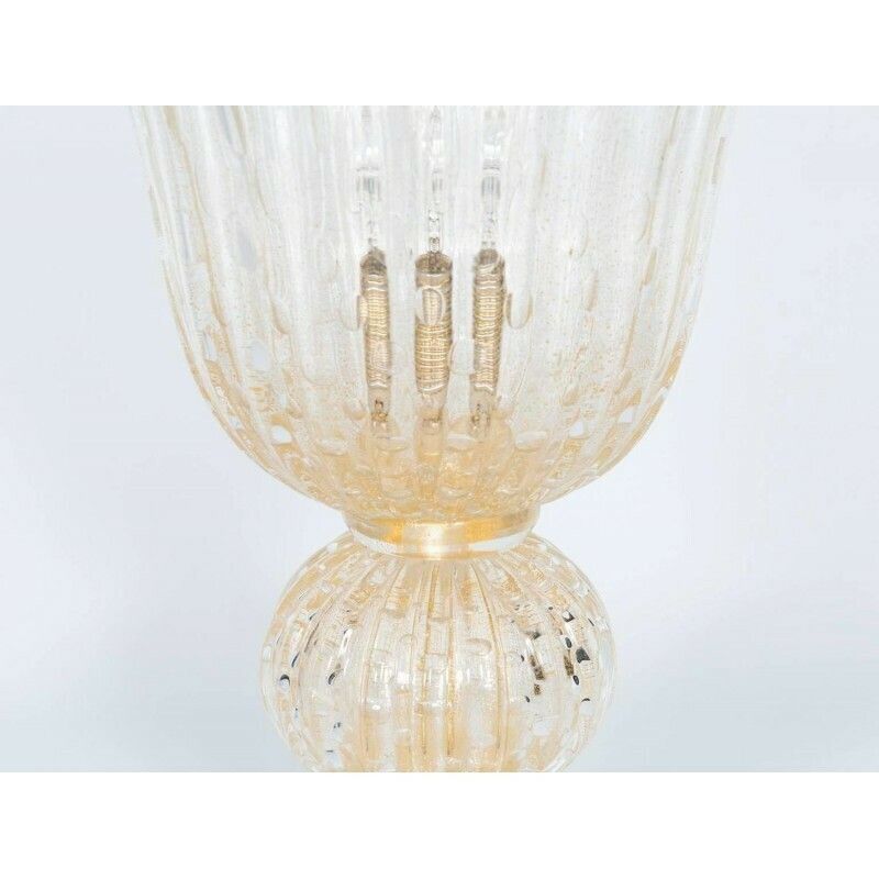 Gigant Gold Submerged Bubbles Table Lamp In Blown Murano Glass Contemporary * photo 4317.0