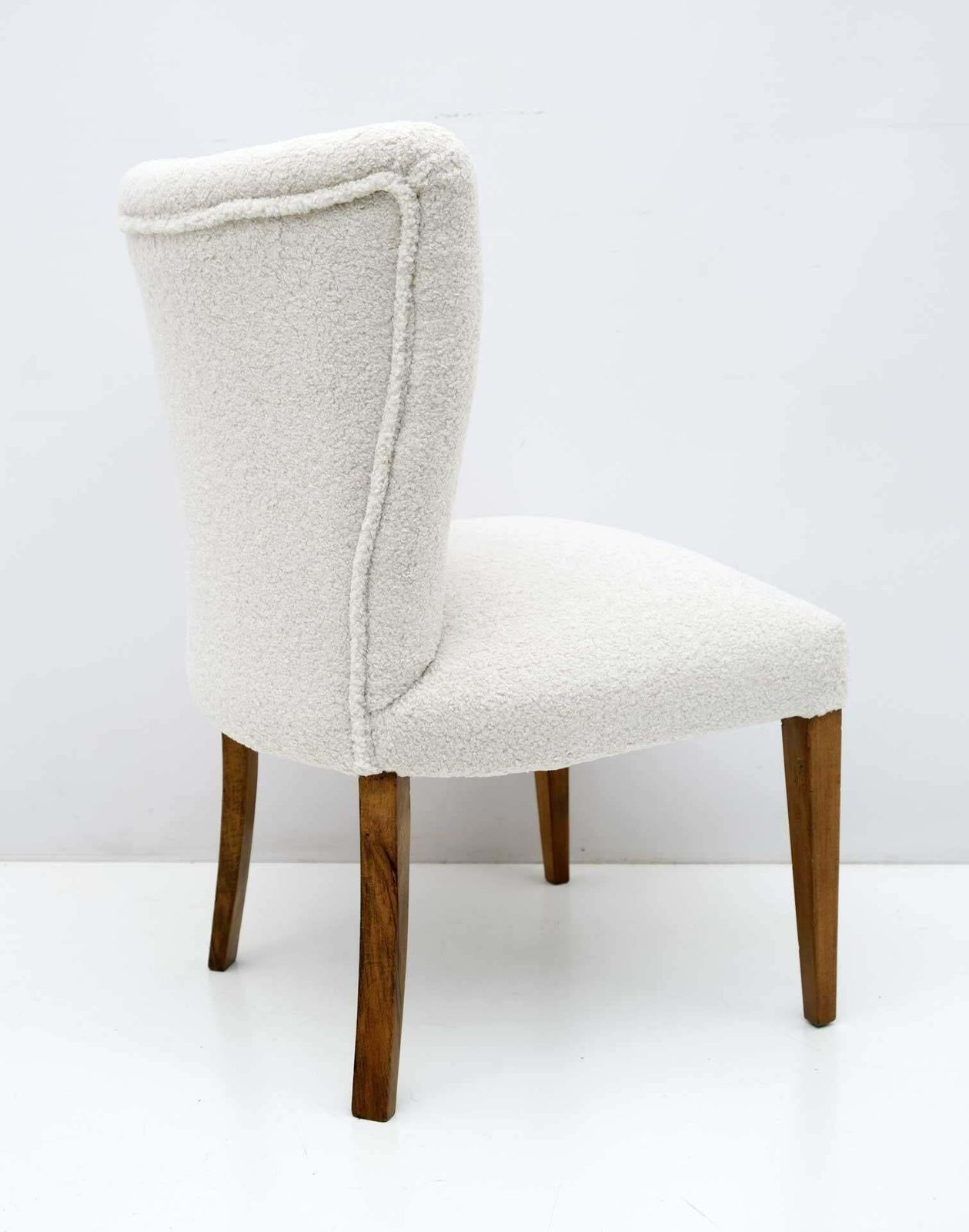 Mid Century Modern Italian Boucle Small Armchair, 1950s photo vinterior
