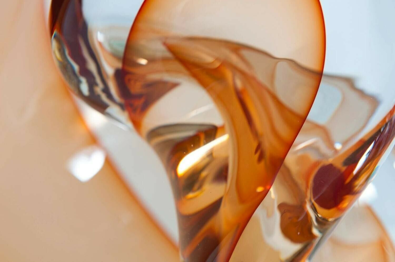 Italian "Flame" Sculpture In Blown Murano Glass Signed By Romano Donà 1990s photo 2882.0