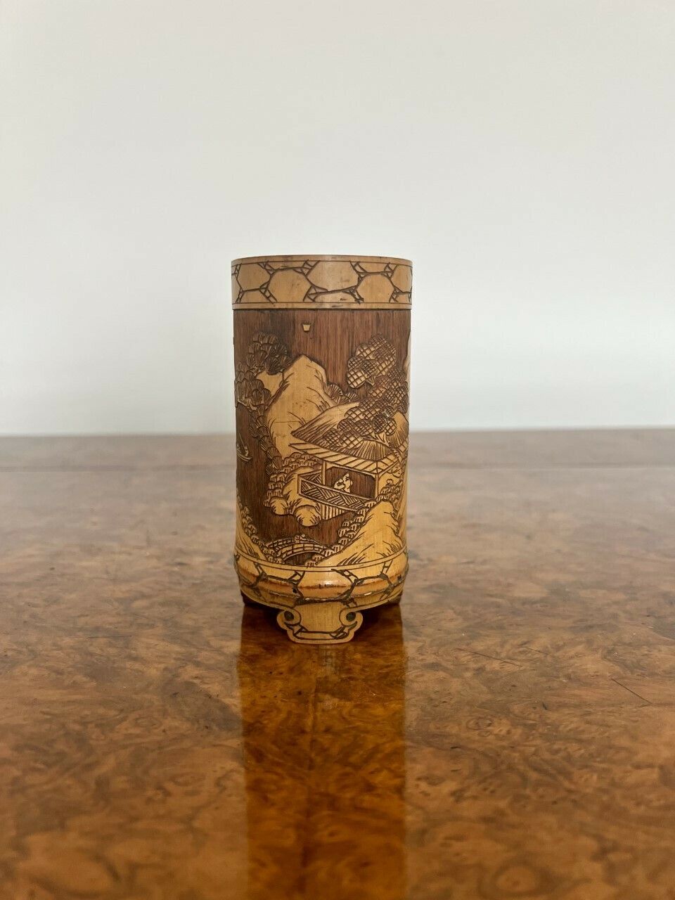 Outstanding Quality Antique Chinese Brush Pot photo Home Decor