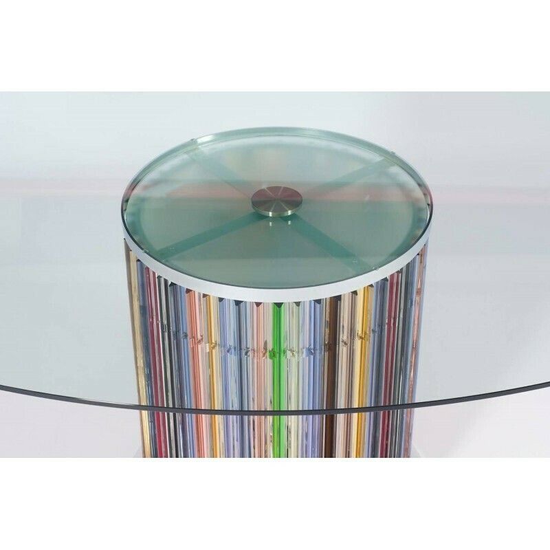 Dining Table In Blown Murano Glass Lights In The Stem, Vintage Murano Gallery * photo 15920.0