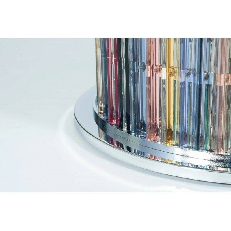 Dining Table In Blown Murano Glass Lights In The Stem, Vintage Murano Gallery * photo vintage