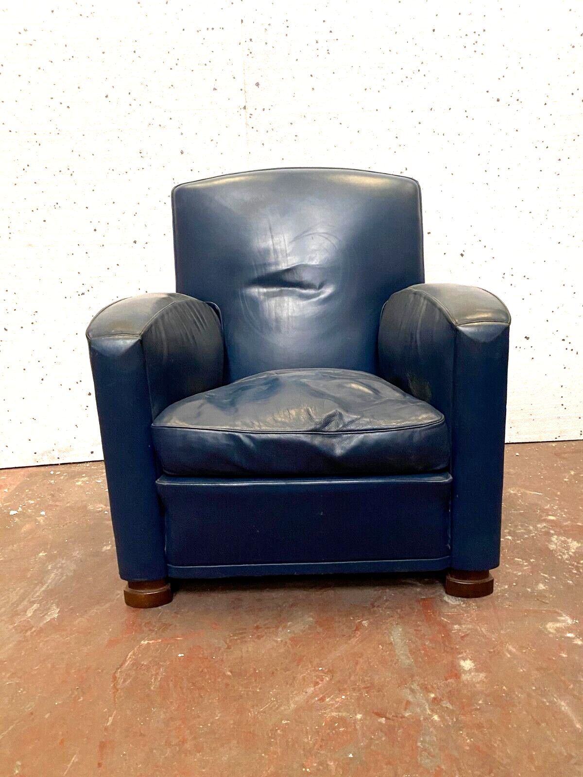 Art Deco Style Leather Armchair photo vintage