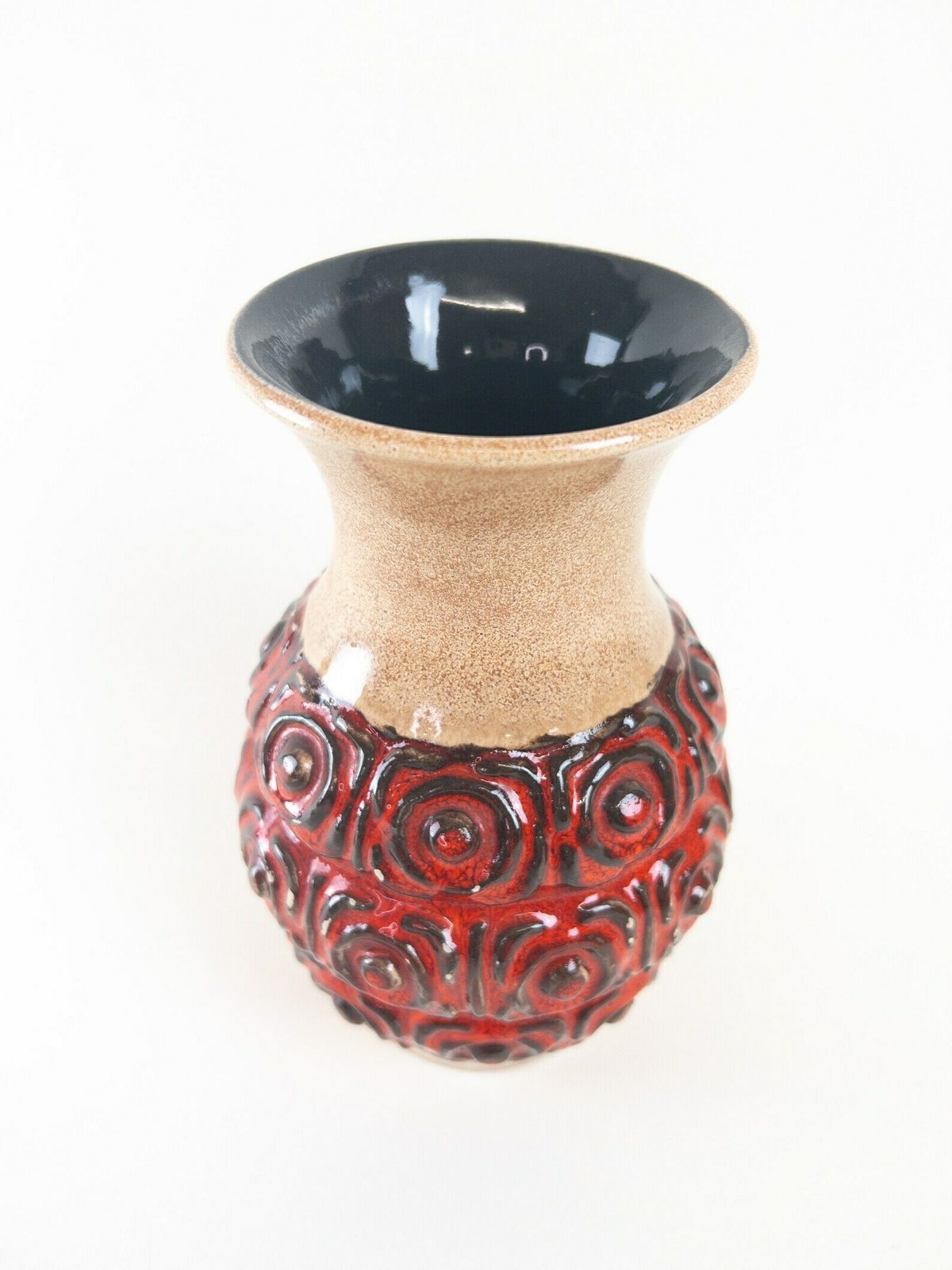 West German Pottery  ü Keramik Uebelacker Ceramic Vase Form 1475/21 Made In Germany photo vinterior
