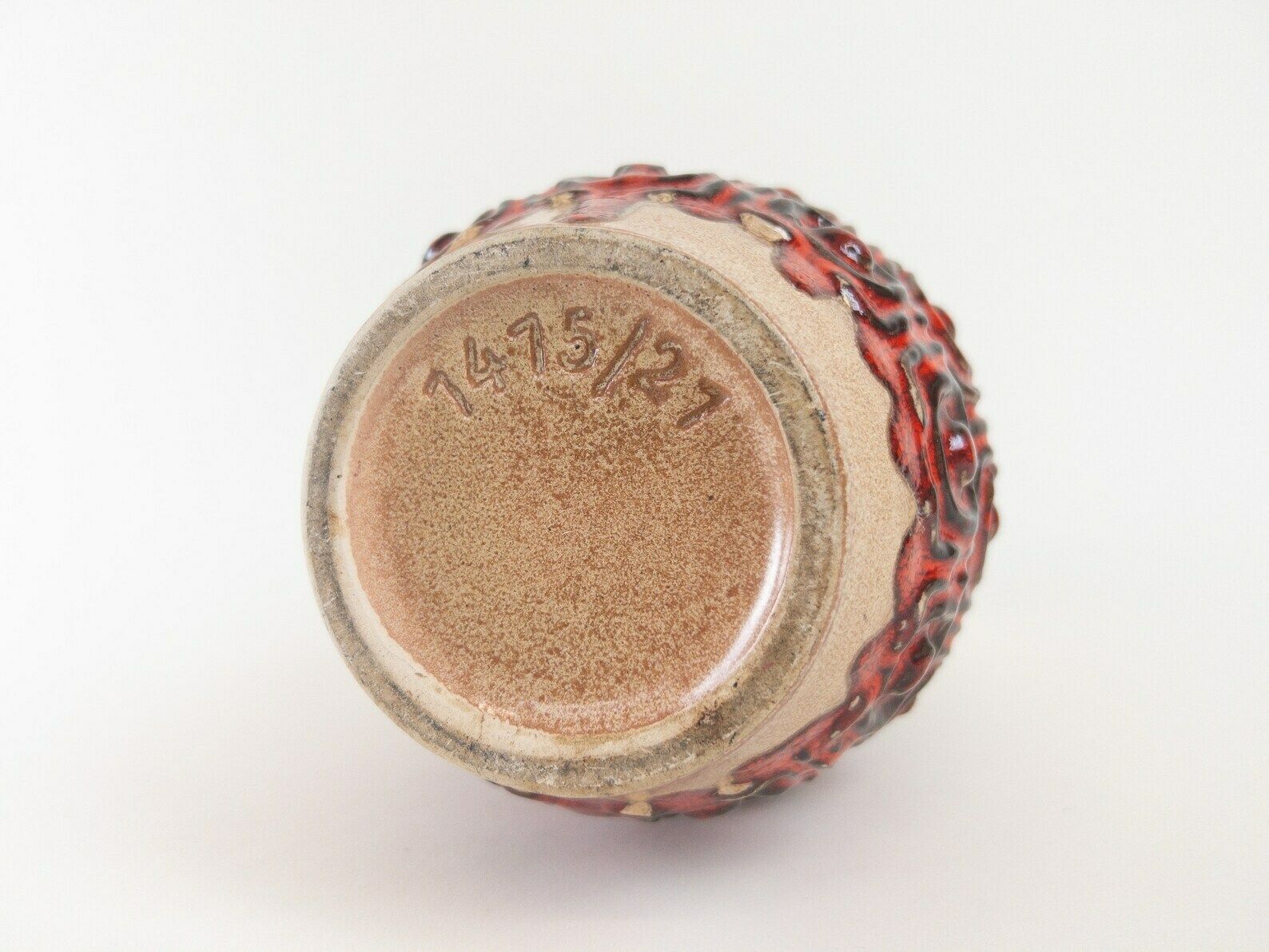 photo furniture West German Pottery  ü Keramik Uebelacker Ceramic Vase Form 1475/21 Made In Germany