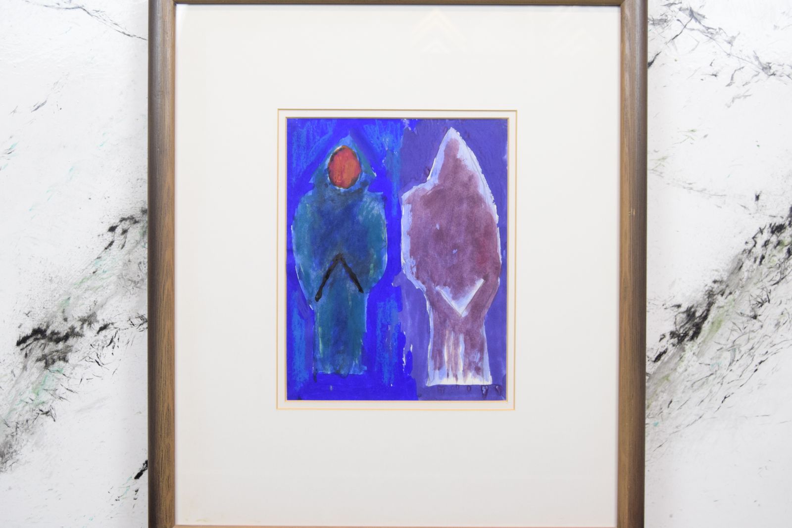 Josef Herman Obe Ra (1911 2000) Watercolour   Women Of Taos, New Mexico' photo for sale
